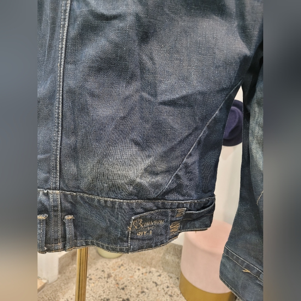 Y2K Denim Zip-Up Jacket - Picture 7 of 8